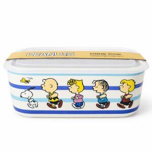 Peanuts Lunch Box Container – Snoopy & Friends Stoneware Food Storage w/ Lid